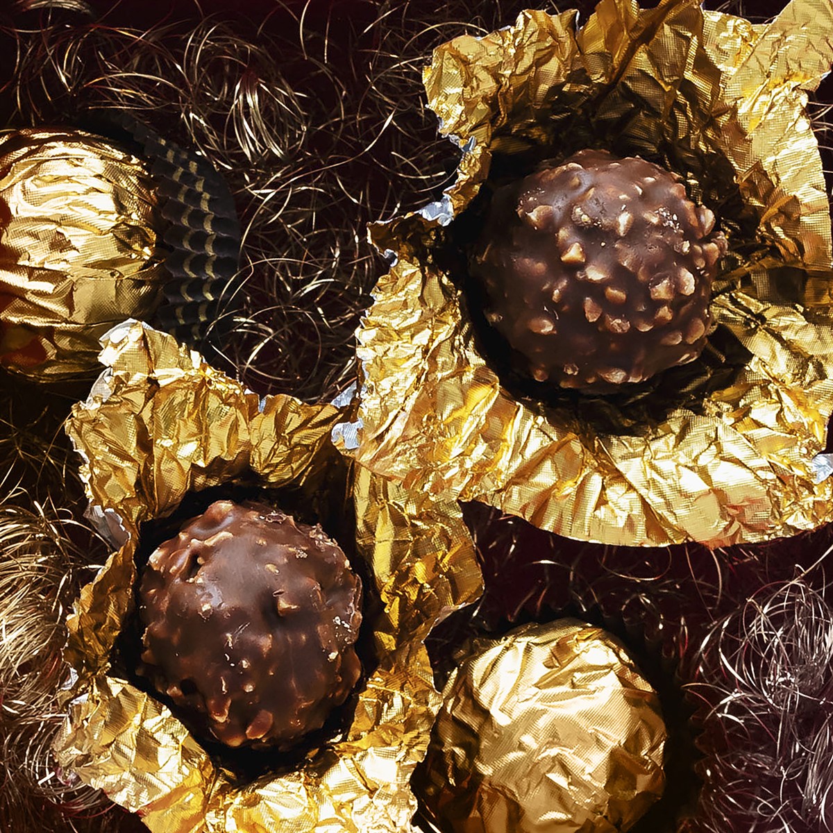 Vifs d'or chocolatés avec Ferrero Rocher