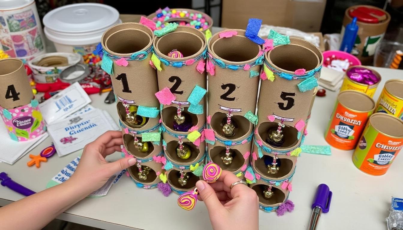 inspirez-vous avec 10 idées diy pour créer un calendrier de l’avent unique avec des rouleaux de papier toilette recyclés : facile, écolo et créatif.