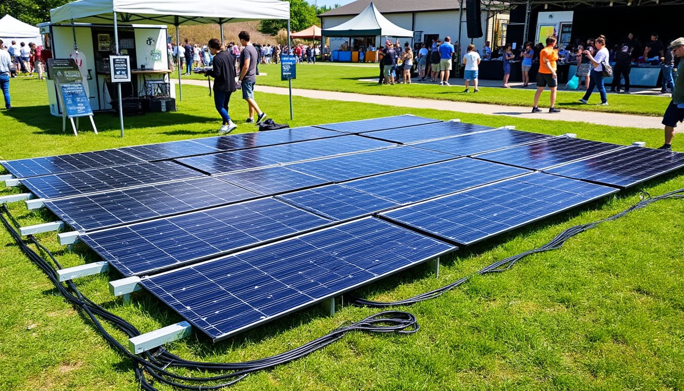 optez pour la location de panneaux solaires pour vos événements et valorisez une image écoresponsable. solution simple, innovante et durable pour alimenter vos manifestations tout en respectant l'environnement.