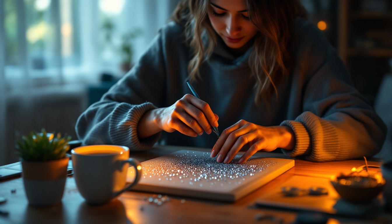 découvrez comment le diamond painting peut améliorer votre concentration tout en réduisant le stress grâce à une activité créative et apaisante.