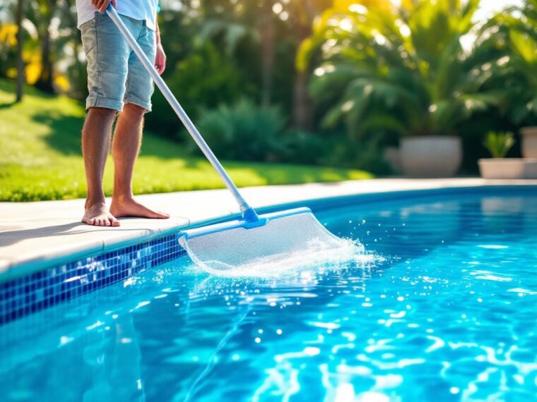 découvrez les avantages du filet de piscine à manche télescopique, un outil pratique qui facilite grandement l'entretien de votre piscine en permettant de ramasser feuilles et débris facilement, même dans les zones difficiles d'accès.