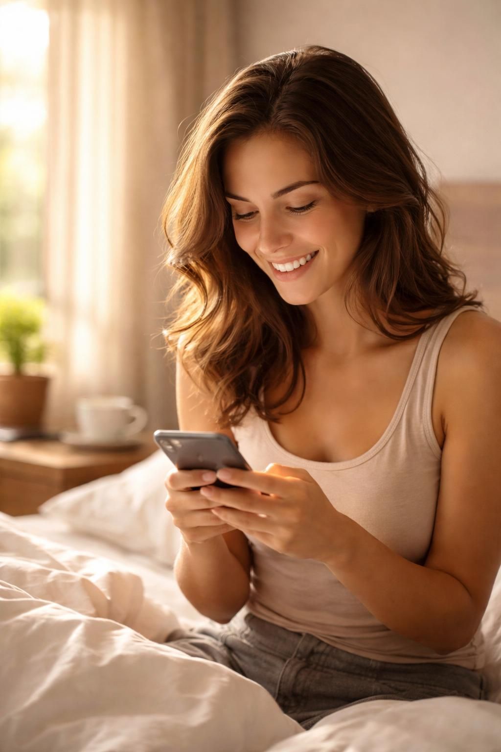 envoyez un sms doux avec 'bonjour mon ange' pour un geste tendre qui illumine la journée dès le matin.