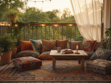 découvrez des idées originales pour décorer votre balcon en style bohème et créez un espace extérieur charmant et convivial.