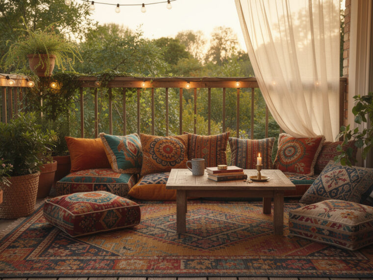 découvrez des idées originales pour décorer votre balcon en style bohème et créez un espace extérieur charmant et convivial.