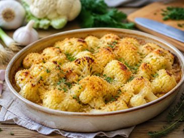 savourez un gratin de chou-fleur léger et gourmand, sans béchamel ni crème, pour un plat sain et délicieux qui surprendra vos papilles.