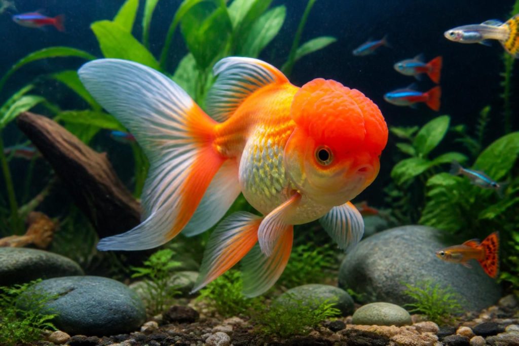 découvrez le poisson rouge tête de lion, un compagnon idéal pour votre aquarium communautaire grâce à son élégance et sa personnalité attachante.