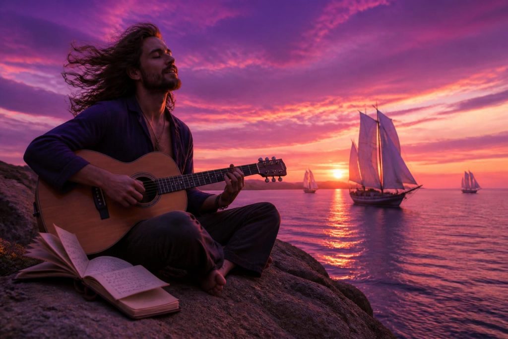 découvrez l'origine et l'usage des expressions « le vent en pourpre » et « le vent en poupe » dans les chansons, et leur impact poétique et symbolique.